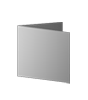 Einladungskarte Quadrat 105 x 105 mm 4-seiter 4/4 farbig mit beidseitig partieller Glitzer-Lackierung