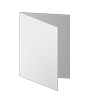 Trauerkarte DIN A6 4-seiter 4/4 farbig + Sonderfarbe Silber
